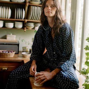 Doen Paz Pajama in Indigo Calico